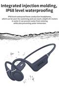 Écouteurs sans fil SOYA, étanches IPX8, à conduction osseuse, casque de sport avec micro, fixation auriculaire, réduction de bruit ENC, chargement magnétique