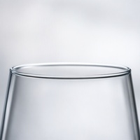 Verres à vin rouge modernes et durables en verre sodocalcique épaissi – Gobelets Bordeaux transparents personnalisables, anti-fuite