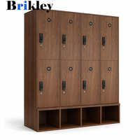 Brikley Bibliothèque Modulaire en Bois Massif pour Salon, Grande Capacité, Écologique, Design Mid-Century, Durable, Personnalisable