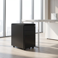 Cojín superior moderno Delgado almacenamiento en el hogar muebles de oficina compacto de acero metal actividades móvil pedestal archivador con cajón