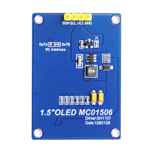 1,5 Zoll 4-poliges OLED-Display 128*128 Auflösung IIC-Schnitts telle SH1107 Treiber OLED-Modul Weiße Farbe - Product Image 4