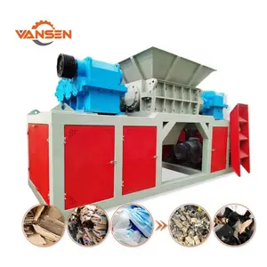 medical waste hospital waste corrugated carton box shredding fabric clothes textile cardboard and paper shredder machine