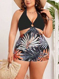 Nouveau <span class=keywords><strong>maillot</strong></span> <span class=keywords><strong>de</strong></span> <span class=keywords><strong>bain</strong></span> une pièce sexy <span class=keywords><strong>amincissant</strong></span> imprimé pour femmes grandes tailles, bikini tendance pour les sources chaudes - Product Image 1