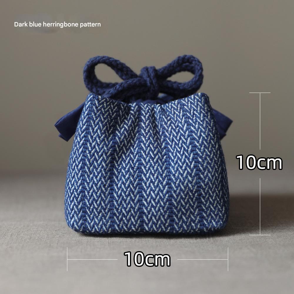 dark blue herringbone pattern