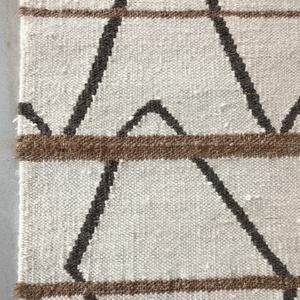 พรมทอมืออินเดียสไตล์โมเดิร์นลายผสมผสานระหว่างขนสัตว์และปอกระเจาน้ำหนักเบาสุดหรูสำหรับตกแต่งบ้าน - Product Image 1