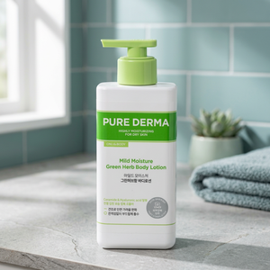 Lotion corporelle hydratante Purederma 400ml à l'herbe verte, parfum doux, pour le soin de la peau - Product Image 3