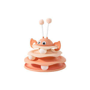 Bee Roly Poly Play disco eco-friendly interattivo gatto giocattolo per auto divertente pratico gatto Teaser e strumento di arricchimento - Product Image 1