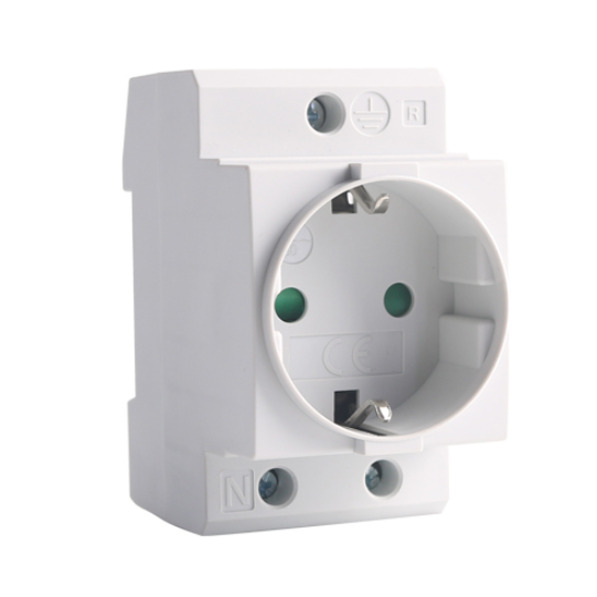 Flame Retardant Standard Metal Parts DIN Rail Modular Socket Multiple Power French EU Universal Standard Socket 10A 16A 250V