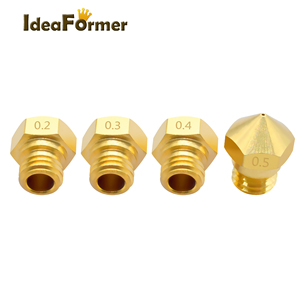 Piezas de impresora 3D <span class=keywords><strong>MK10</strong></span> /MK2 <span class=keywords><strong>boquilla</strong></span> de latón M7 tornillo 0,2/0,3/0,4/0,5/0,6/0,8/1,0mm para extrusora de 1,75mm cabezal de impresora Hotend - Product Image 3