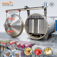 Lyophilisateur industriel à aspiration directe d'usine, machine de lyophilisation grande capacité pour fruits, légumes, viande et aliments pour animaux de compagnie