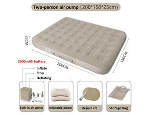 Tự động Inflatable Giường Chống ẩm Mat nệm không khí di động có thể gập lại cho cắm trại với túi lưu trữ - Product Image 6