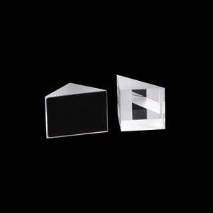 Vidro óptico de reflexão externo aluminado, vidro óptico bk7/k9 com prisma retangular de 90 °