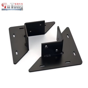 Base d'ancrage pour <span class=keywords><strong>poteau</strong></span> de clôture en <span class=keywords><strong>bois</strong></span>, revêtement noir en poudre, livrée avec vis à <span class=keywords><strong>bois</strong></span> et chevilles à béton - Product Image 5