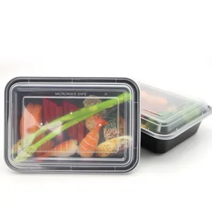 32oz BPA ücretsiz gitmek kutuları restoran plastik tek kullanımlık yemek kabı tek PP mikrodalga güvenli tasfiye yemek hazırlık gıda Conta