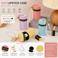 Étui à rouge à lèvres mini en cuir PU de qualité supérieure, accessoire pour sacs de courses écologiques personnalisés pour le branding OEM