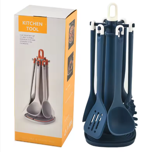 Utensilios de Cocina de Silicona de Grado Alimenticio Libres de BPA, Juego de 7 Piezas con Confeti de Colores - Product Image 5