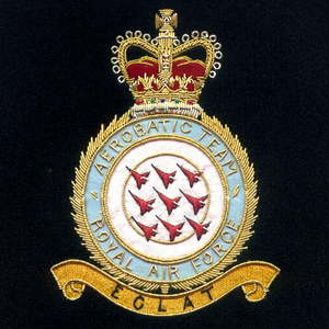 RAF AEROBATIC TEAM High Quality Lace Embroidered Patch <b>Sew</b>-On Fabric Badge Luxury Design for Garment Safety <b>Pin</b> - Product Image 1
