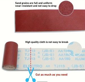 Rollo de papel de lija abrasivo continuo de 115mm <span class=keywords><strong>Lijadora</strong></span> de tambor de tela de <span class=keywords><strong>esmeril</strong></span> lista para carpintería y lijado de metal automotriz - Product Image 3