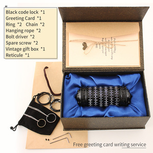 Cerradura de tubo de escape para el Día de San Valentín, Mini Cryptex de Código <span class=keywords><strong>Da</strong></span> <span class=keywords><strong>Vinci</strong></span>, regalos creativos y románticos para cumpleaños - Product Image 4