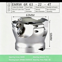 Portaherramientas de Fresado de Punta Redonda 6R EMRW para CNC, Dedicado a Centros de Mecanizado, Compatible con Insertos RPMT1204, Fabricado en Hebei