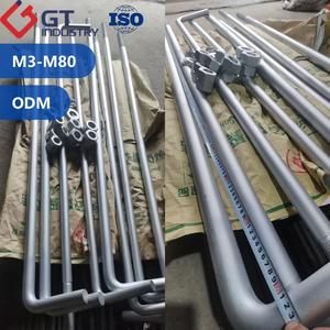 Pernos de Anclaje para Concreto Tipo L, J y U, Galvanizados en Caliente, Grado F1554, Grados 36, 55, 105, ASTM <span class=keywords><strong>A36</strong></span>, M38, M56, de 12 Pulgadas, con Tuercas y Arandelas - Product Image 4