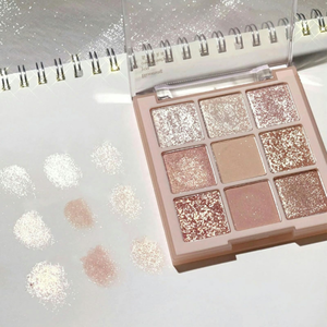 Palette de fards à paupières multichromes personnalisés avec logo, haute pigmentation, longue tenue, poudre de mica, paillettes pressées, 9 couleurs, effet caméléon - Product Image 2