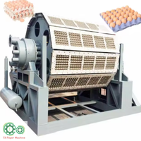 Mini 1000 Stuk/Uur Eierbak Kartonnen Verpakkingsmachine Met Hete Persmachine