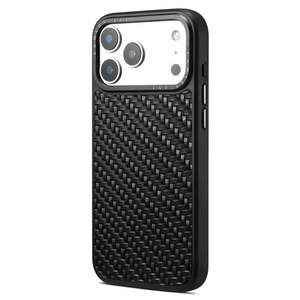 Étui de téléphone en cuir véritable tressé <span class=keywords><strong>pour</strong></span> Apple <span class=keywords><strong>iPhone</strong></span> 17 Pro Max, nouvelle coque magnétique compatible charge sans fil - Product Image 1