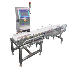 Convoyeur de boissons pour pharmacie avec détecteur de poids à rejet automatique, écran tactile PLC 10 pouces, OEM/ODM, en acier inoxydable de qualité alimentaire - Product Image 1