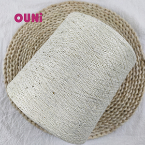 Hilo de Lino y Algodón de Alta Calidad de 3 Capas, con Lurex Dorado y Lentejuelas Pequeñas de 2mm y 3mm, Nuevo Hilo <span class=keywords><strong>en</strong></span> Venta - Product Image 4