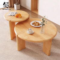 Table basse moderne en bois massif, fabriquée en usine, prix avantageux, personnalisable, livraison directe, couleur et taille personnalisables, écologique, pour la maison