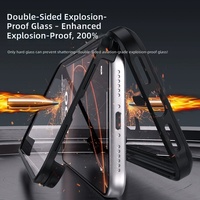 Coque pour iPhone avec verre trempé, compatible avec iPhone 15 Plus, 16 Pro Max, iPhone 17 Pro Max, iPhone 18 Pro Max, coque magnétique pour téléphone, accessoires