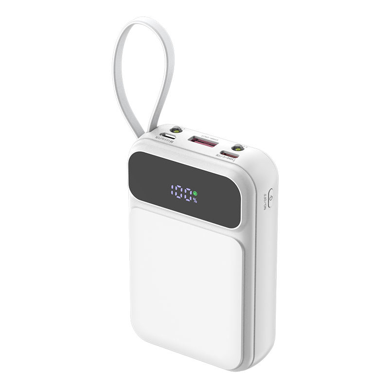 แบตสำรองขนาดเล็ก10000mAh แบรนด์ WST สีขาว