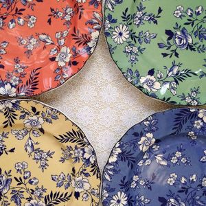 Charger Plates Wholesale Factory Price Glass 2024 New Arrival China Minimalist Giveaways Round Plate Dish Tropical Plants - Product Image 5