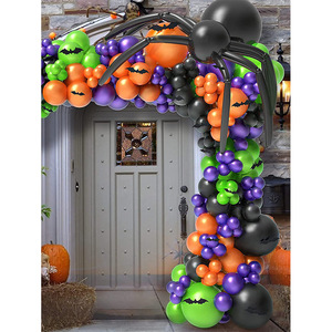 Nuovo Set di archi a catena palloncino di <span class=keywords><strong>Halloween</strong></span> nero e arancione adesivo per pipistrello di <span class=keywords><strong>Halloween</strong></span> decorazione per <span class=keywords><strong>palloncini</strong></span> - Product Image 3