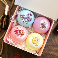 Fizzy Private Label Mandi Fizzies Alami Mewah Natal Bom Mandi Hadiah Set Bathbomb untuk Anak-anak