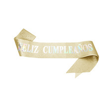 Fascia Glitterata '<span class=keywords><strong>Buon</strong></span> <span class=keywords><strong>Compleanno</strong></span>' da Indossare sulle Spalle, Accessorio per Feste di <span class=keywords><strong>Compleanno</strong></span> per Donne e Uomini - Product Image 2