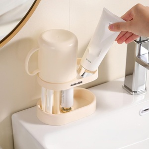 Dormitory Toothbrush Cup <b>Holder</b> Portable Plastic Toothbrush <b>Toothpaste</b> Storage Box Travel Container Cases Mouthwash Cup - Product Image 1