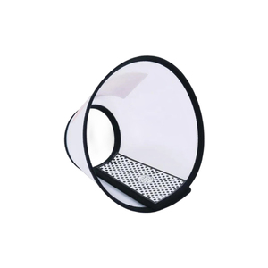 Transparante plastic Elizabeth-kraag voor honden, verstelbaar, kleine maat, anti-bijt/kras/lik, PU+plastic materiaal, met rivet - Product Image 6