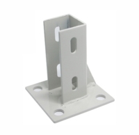 Plaque de base de fixation au sol en aluminium à rainures en T pour machine industrielle Hante, thermolaquée, nickelée, avec pieds de nivellement réglables ISO