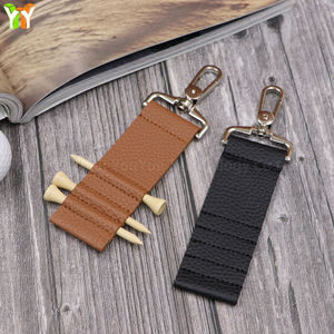 Индивидуальные маленькие кожаные футболки для гольфа сумка с биркой для гольф-клуба рекламная спортивная сумка с удобным держателем для футболок - Product Image 1