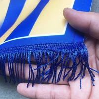Drapeau triangulaire en polyester personnalisé de petite taille, mini-guirlande sportive pour échange de récompenses