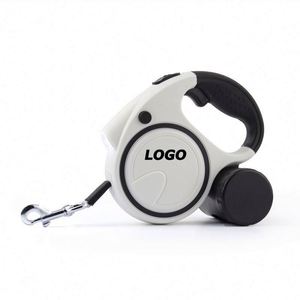 Laisse rétractable pour chien avec lumière LED - 5 m de promenade sécurisée pour chiens de petite et moyenne taille - Cadeau promotionnel prêt à offrir - Product Image 1