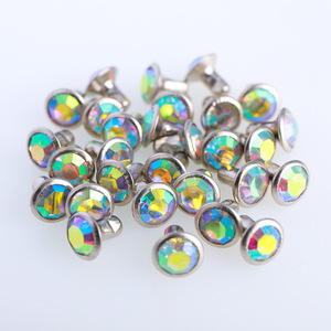 QIYI rivetti di Strass di vetro borchie punte in ottone Strass decorazione <span class=keywords><strong>cavallo</strong></span> briglie di vetro pietre per vestiti in pelle scarpe - Product Image 4