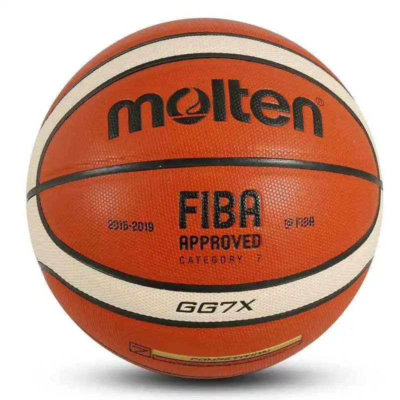 Indoor Pallacanestro Basquetebol Wedstrijd Pu Leer Man Custom Logo Basketbal Bal Molten Gg7x