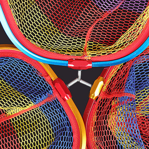 Nueva cabeza de red de pesca triangular New Morning con marco de aluminio y malla de nailon - Product Image 2