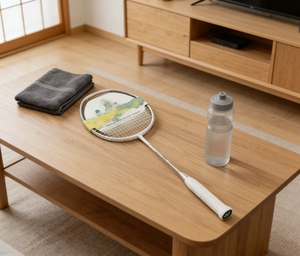 <span class=keywords><strong>Raquette</strong></span> de <span class=keywords><strong>badminton</strong></span> en graphite HM pour femme NF555, légère (83g), contrôle de la balle - Product Image 4