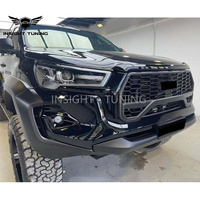 Kit Carrosserie SR5 Insight Tuning Facelift avec Clips de Pare-chocs Avant Nouveaux pour Hilux GR Sport 2016-2019, Ouvertures pour Capteurs d'Aide au Stationnement, Garantie 1 An