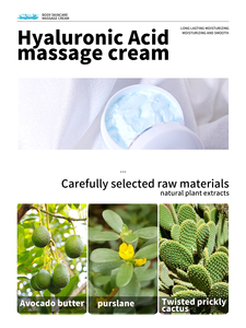 La crema corporal de ácido hialurónico calma la piel, hidrata y mejora la sequedad, restaura la elasticidad de la piel - Product Image 5