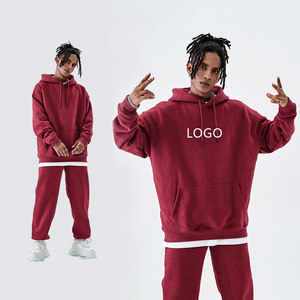 Sweat-shirts unisexes surdimensionnés de haute qualité, imprimés et brodés, écologiques, anti-rétrécissement, poids lourd 500 g/m², avec logo personnalisé, coupés et cousus - Product Image 5
